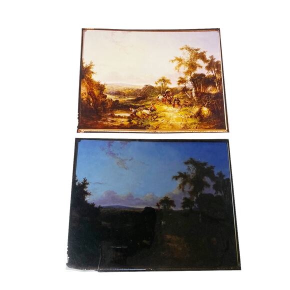 Vintage Scenic Painting Photograph With Negative - Picture 5 of 6